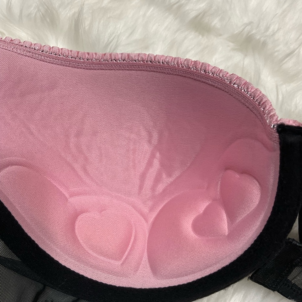 Sexy Little Things Victoria's Secret Black and Pink Polka Dot Panty - Picture 6 of 11